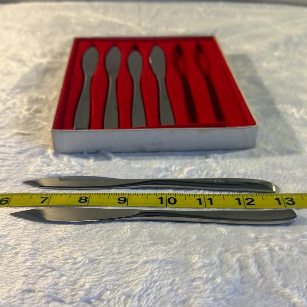 Set of 6 fruit stainless steel knives - Obstmesser- Edelstahl